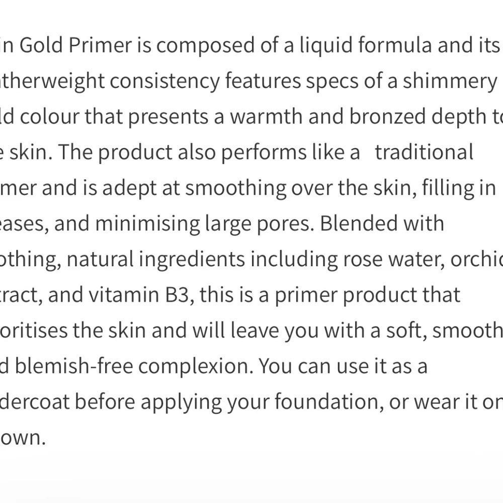 JOY ADENUGA Skin Gold Primer by OPV Beauty London - Picture 4 of 5